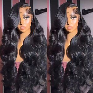 Elegant Body Wave Lace Front Wig – 13x4 Heat-Resistant Glueless Synthetic